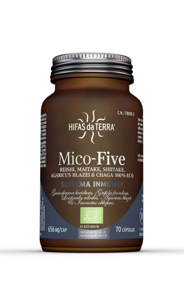 Mico-Five + Chaga de Hifas da Terra Bote de Mico-Five + Chaga de hifas da Terra